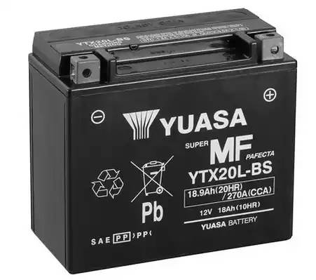 YTX20LBS YUASA Батарея аккумуляторная 18А/ч 170А 12В обратная поляр. болтовые мото клеммы