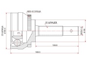 CV397 FLO AUTO MECHANICS ШРУС НАРУЖНЫЙ MITSUBISHI