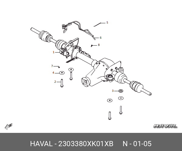 2303380XK01XB GREAT WALL-HAVAL Сальник раздаточной коробки