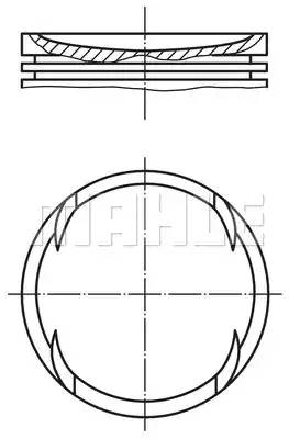 0014002 MAHLE Поршень