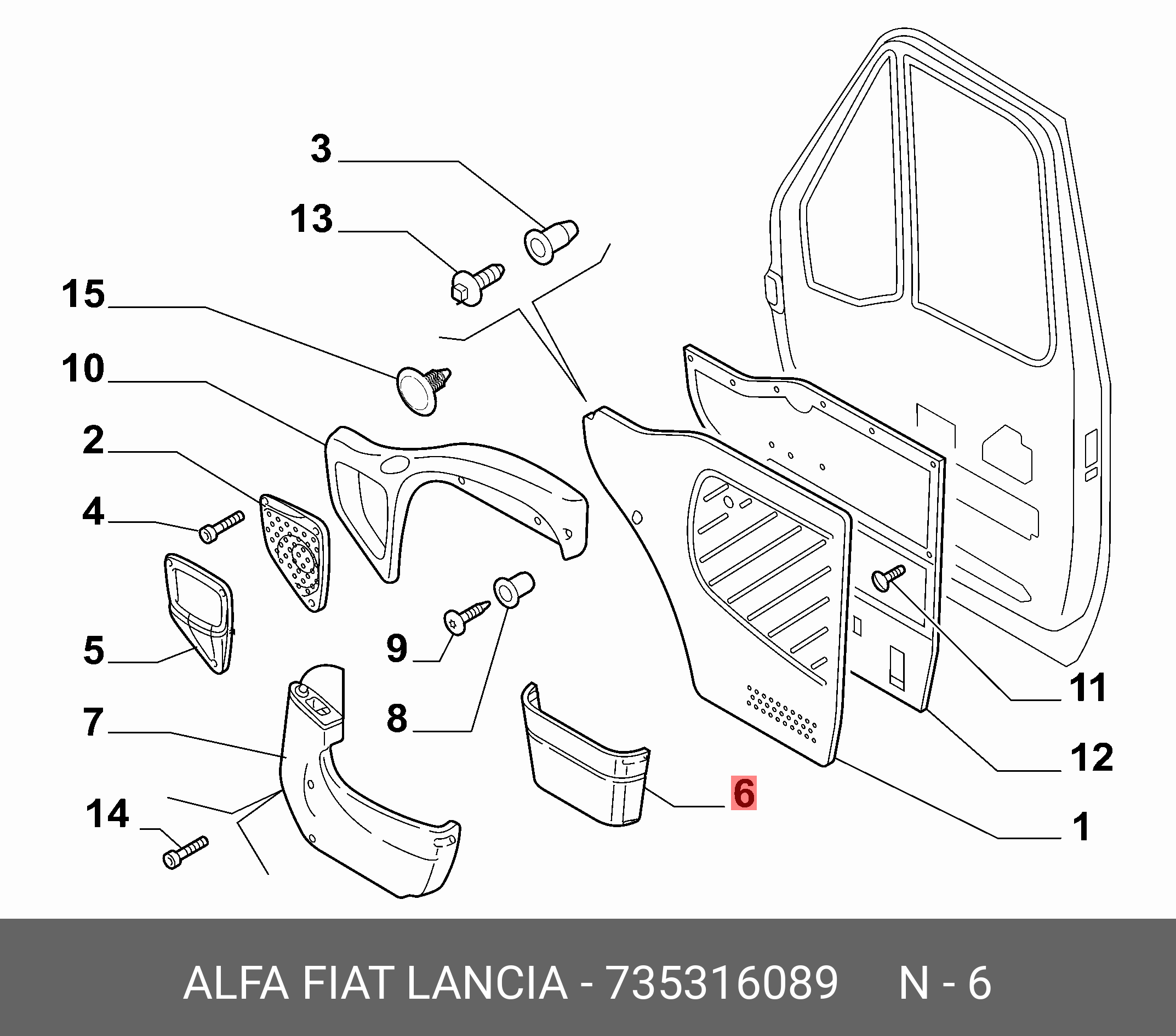 735301972 ручка ручка держатель буфер обмена доски fiat doblo купить по цене 157