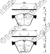 TG1432 TI-GUAR Тормозные колодки