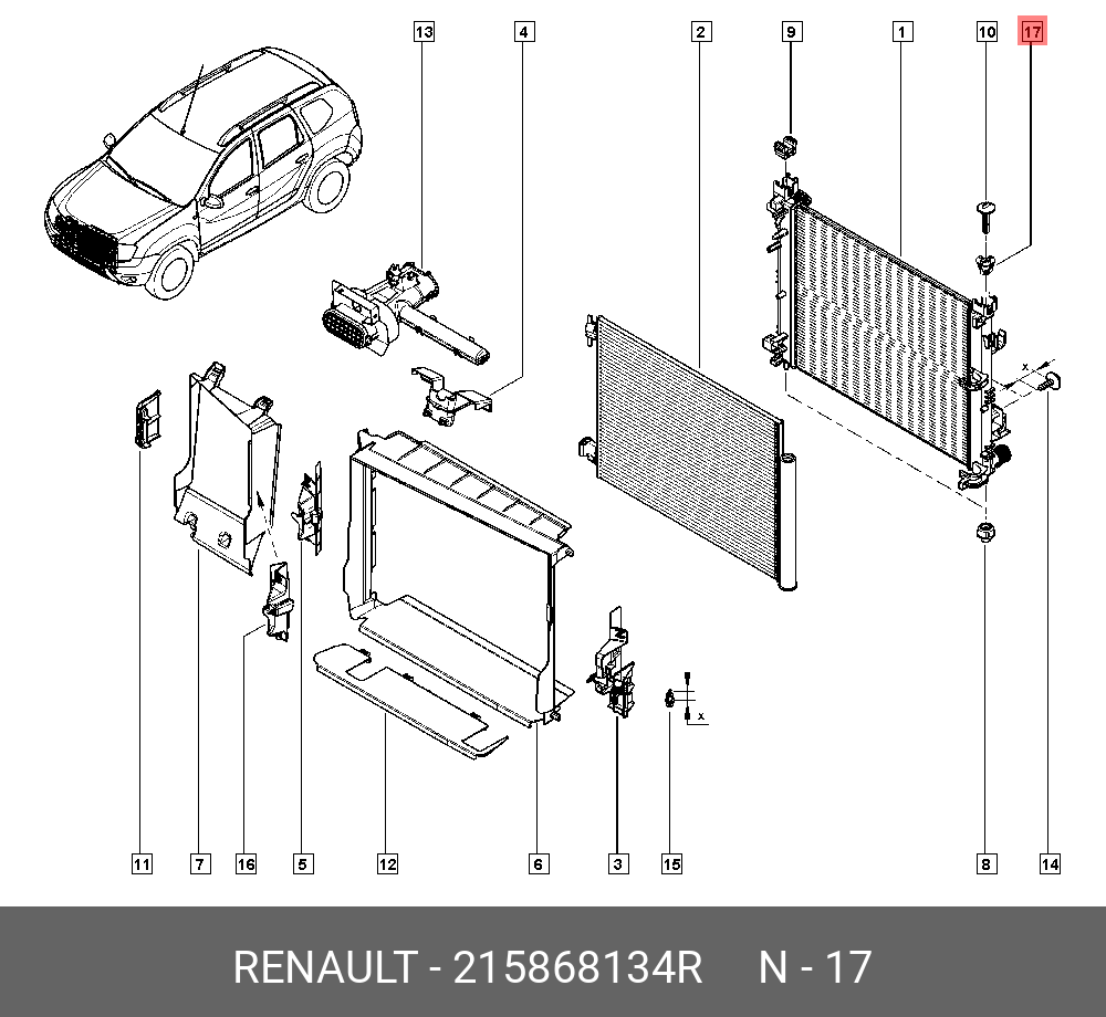 215868134R RENAULT 