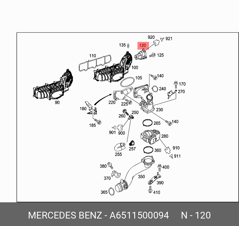 A6511500094 MERCEDES-BENZ ЭЛЕКТРОМОТОР