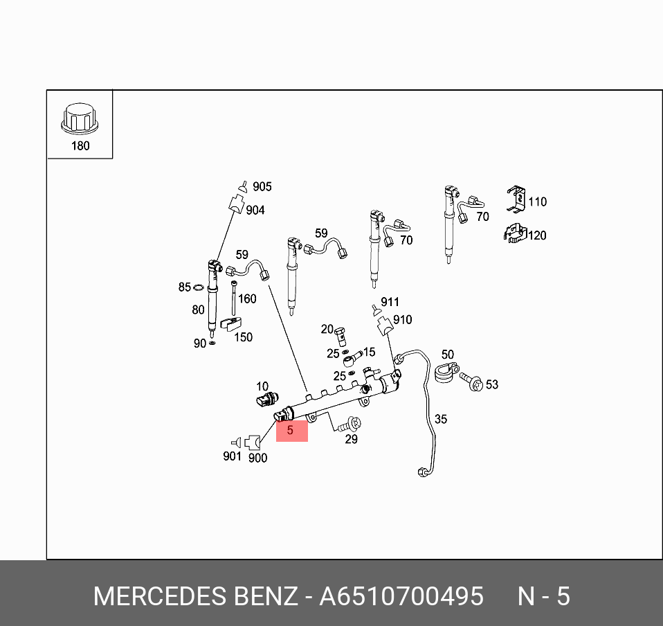 A6510700495 MERCEDES-BENZ 