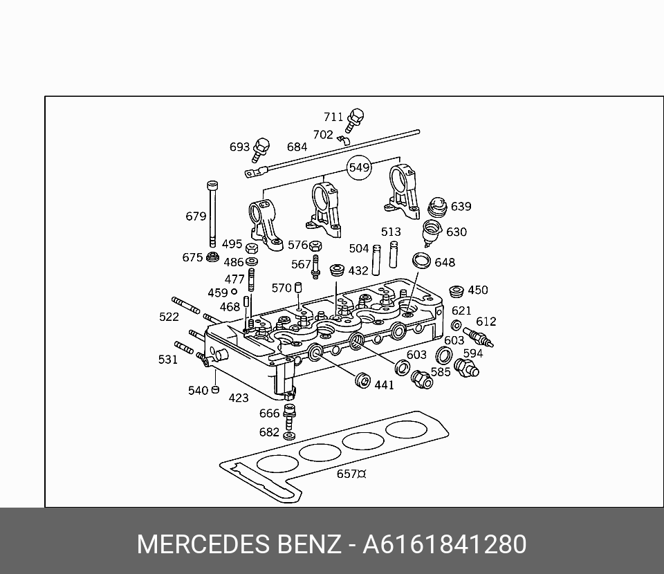 A6161841280 MERCEDES-BENZ ПРОКЛАДКА ФИЛЬТРА МАСЛЯНОГО