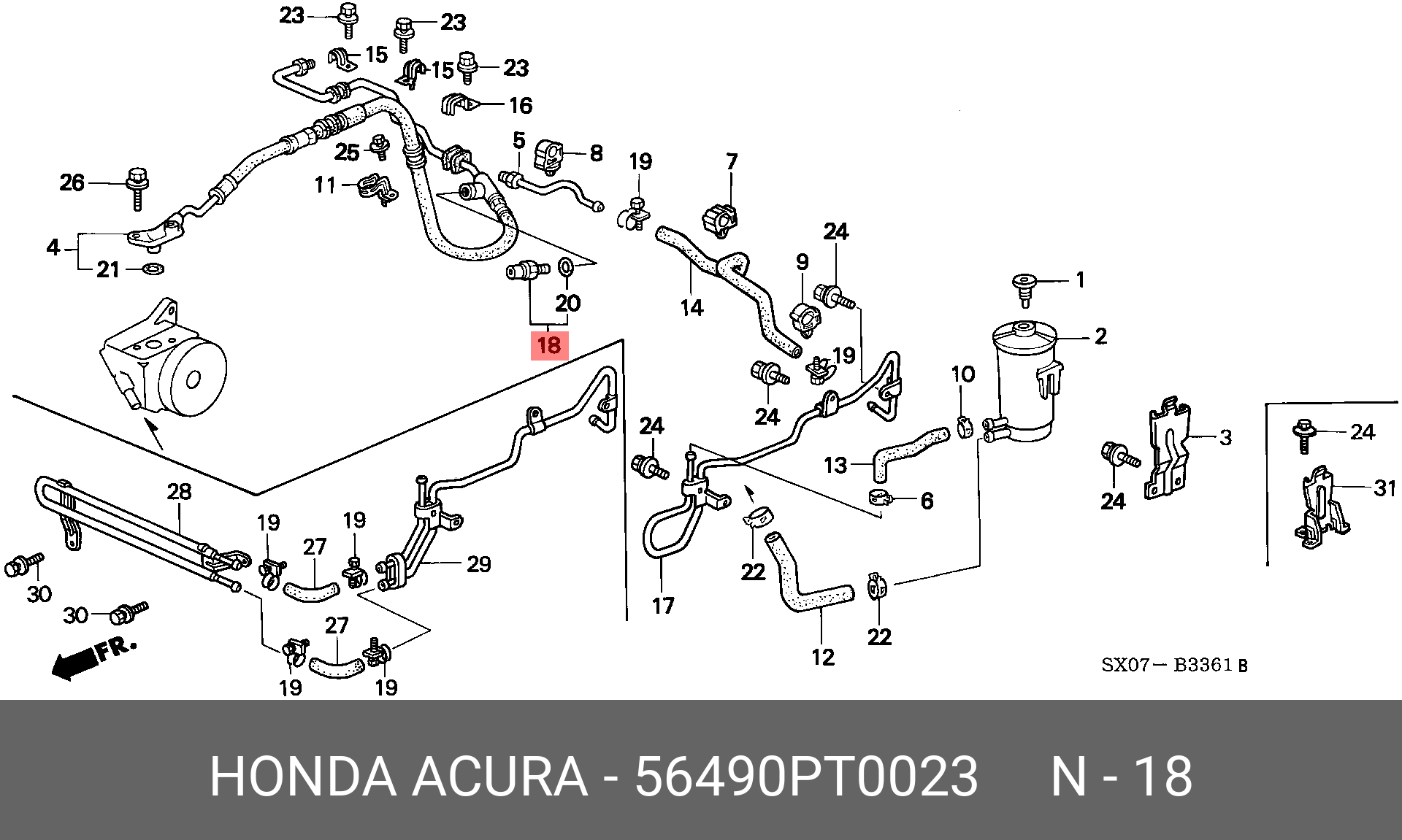56490PT0023 HONDA 