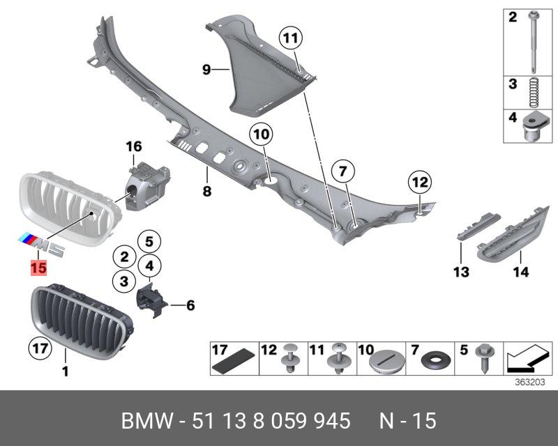 51138059945 BMW Эмблема  - M5 -,EMBLEM