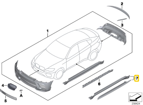 51192208649 BMW Порог Performance загрунт.