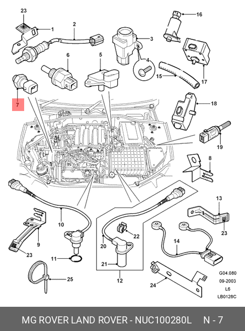 NUC100280L LAND ROVER Датчик давления масла
