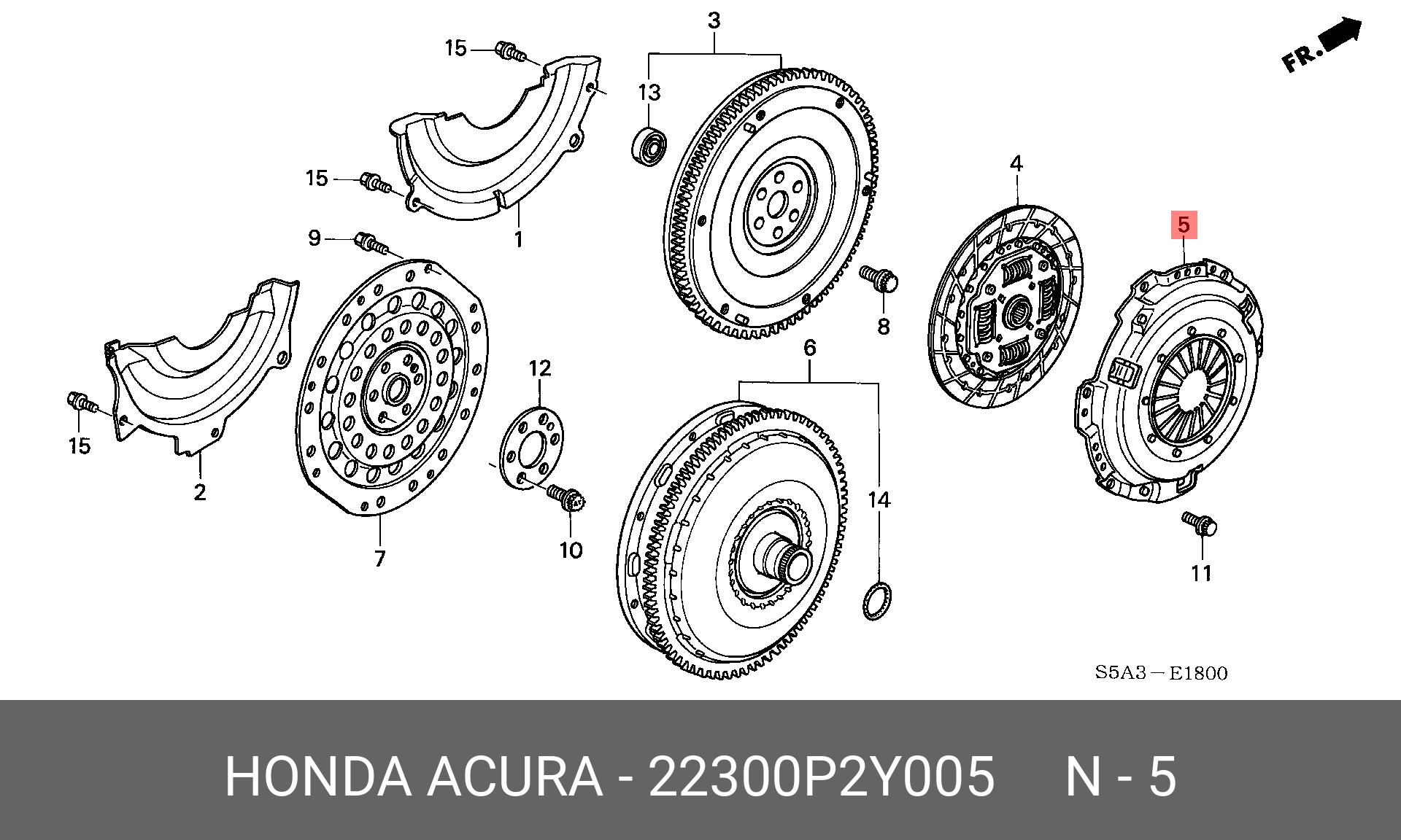 22300P2Y005 HONDA Нажимной диск сцепления 22300P2Y005 HONDA Нажимной диск сцепления