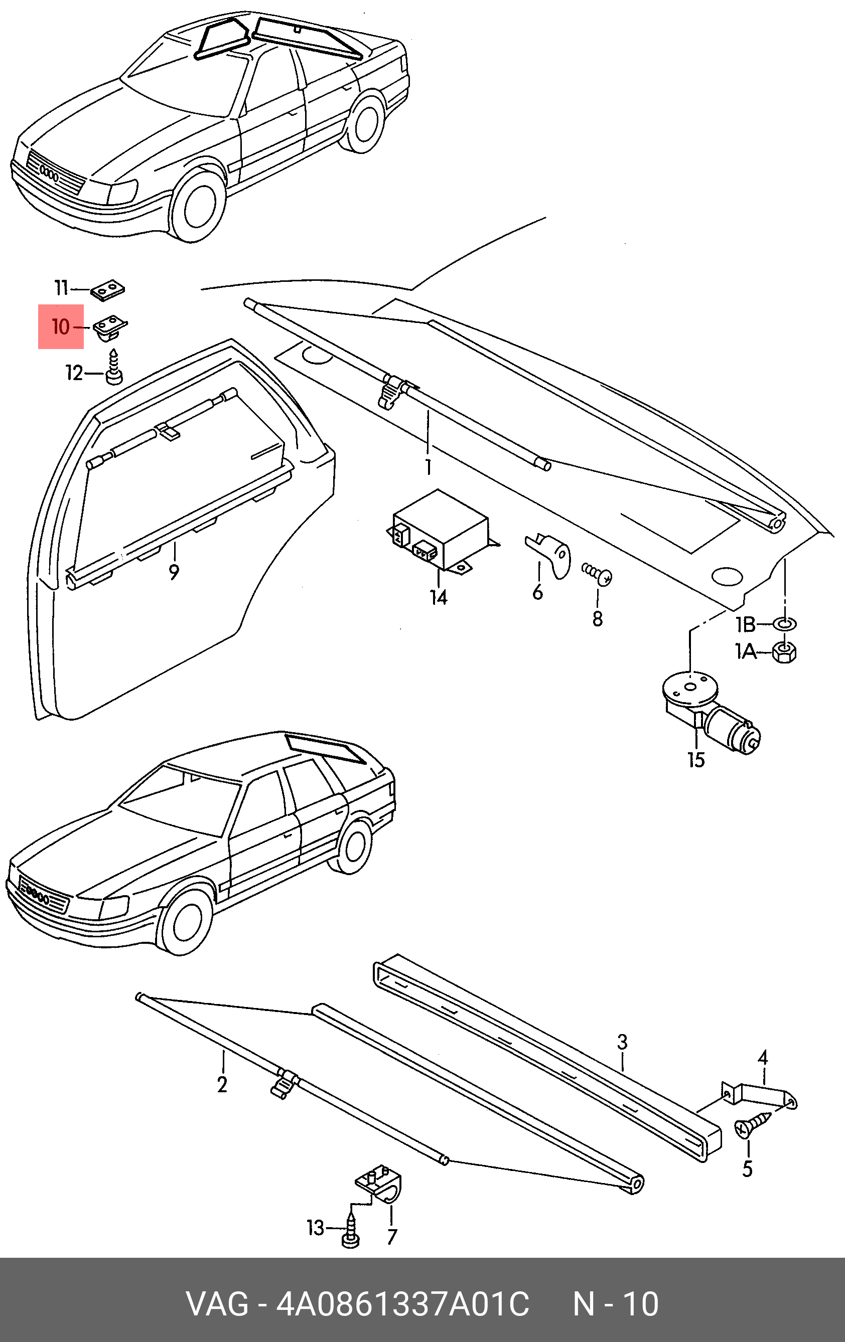 4A0861337A01C VAG Крюк