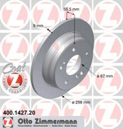 400142720 ZIMMERMANN Тормозной диск