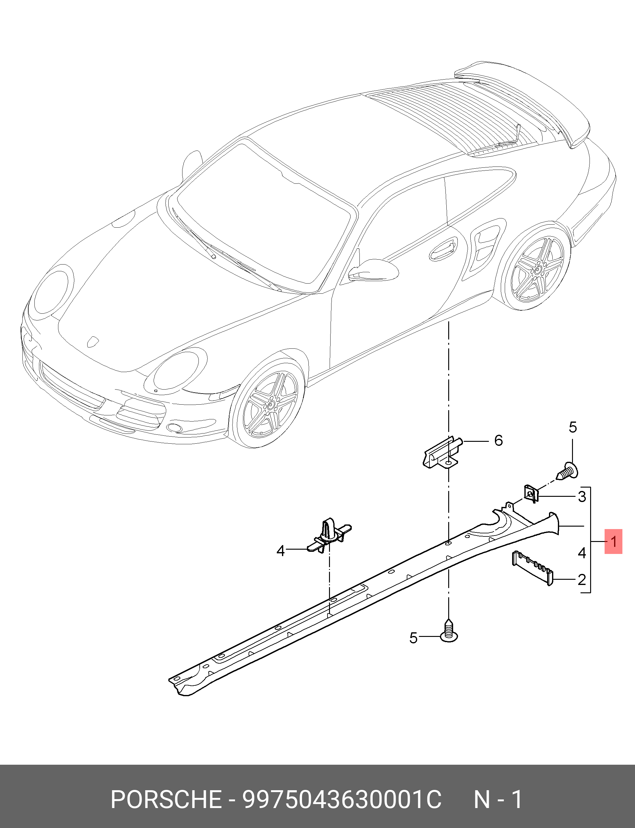 9975043630001C PORSCHE 