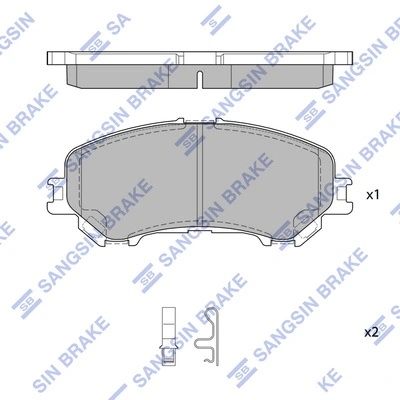 SP1715SD SANGSIN BRAKE Колодки тормозные передние