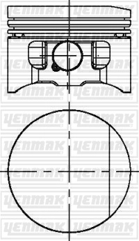 81.00 mm. Порш.+палец,с кольцами YENMAK 3104336050
