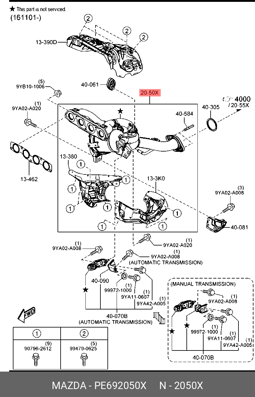 PE692050X MAZDA 