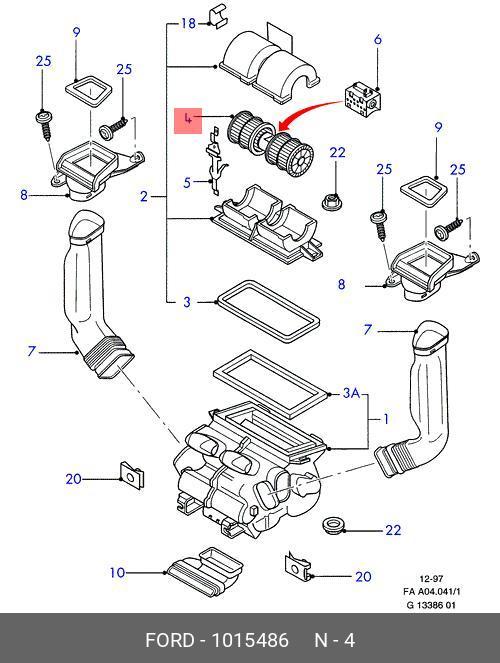 1015486 FORD Вентилятор салона