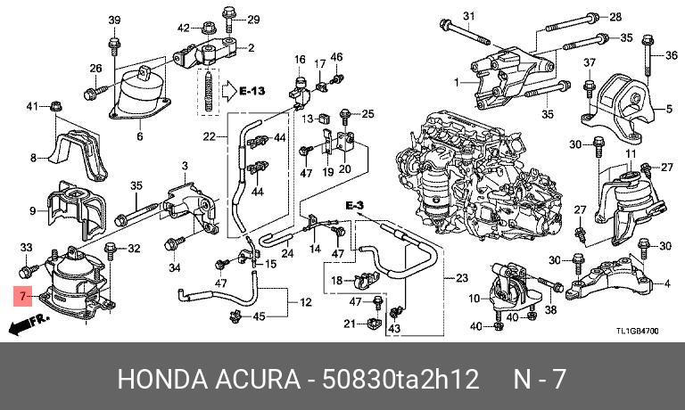 50830TA2H12 HONDA -