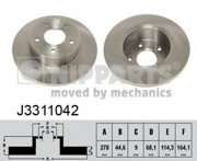J3311042 NIPPARTS Диск тормозной