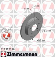 370307820 ZIMMERMANN Тормозной диск