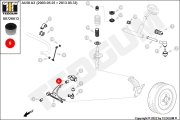 00726013 TEDGUM Сайлентблок рычага подвески