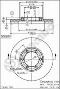 09557710 BREMBO Тормозной диск