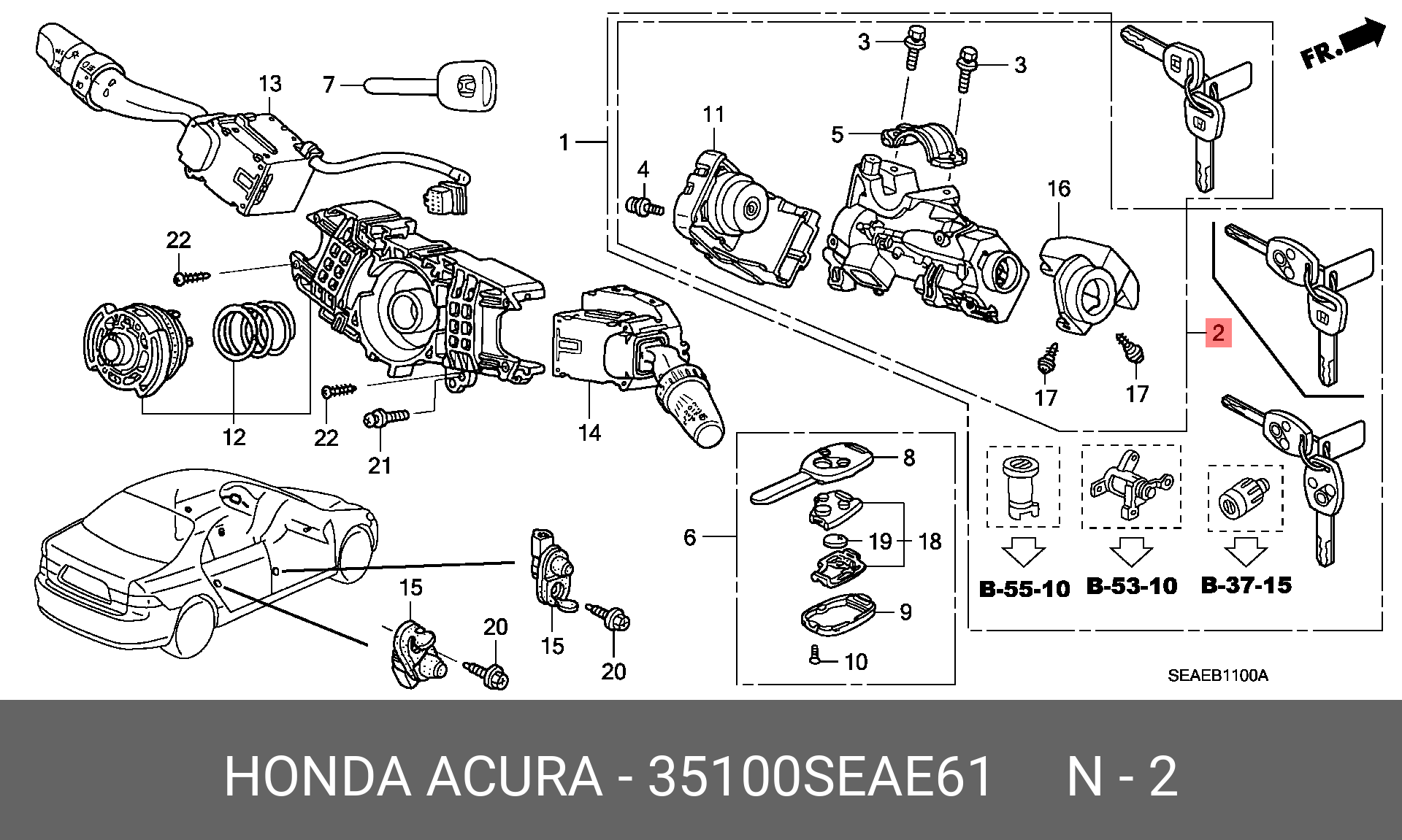 35100SEAE61 HONDA 