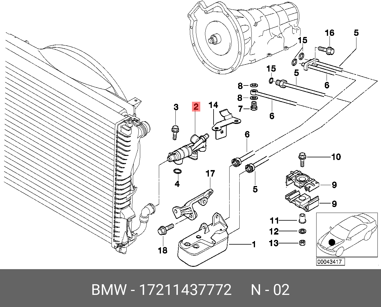 17211437772 BMW Регулятор