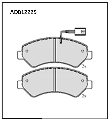 ADB12225 ALLIED NIPPON Колодки тормозные дисковые