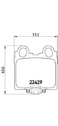 P83045 BREMBO Тормозная колодка дисковая