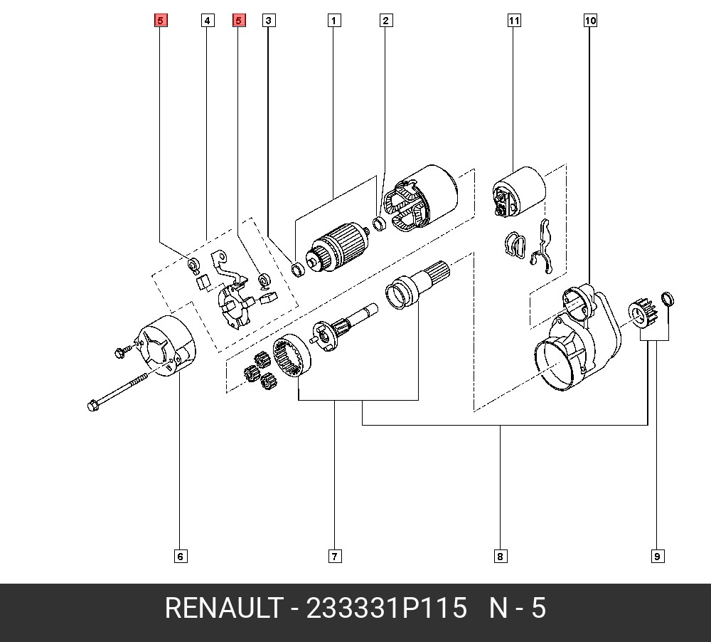 233331P115 RENAULT Деталь