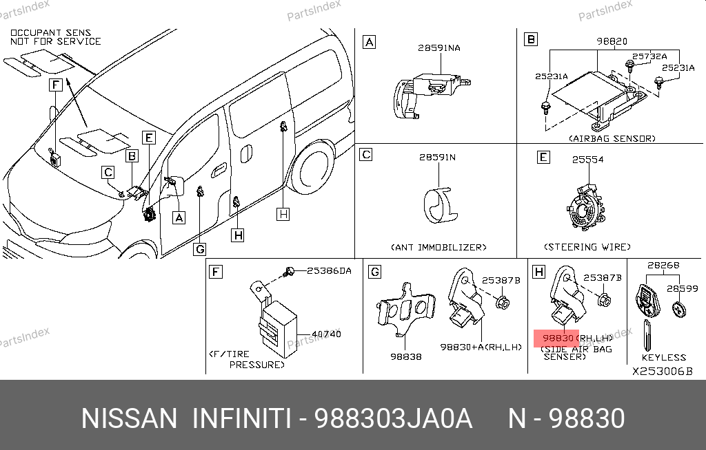 988303JA0A NISSAN 