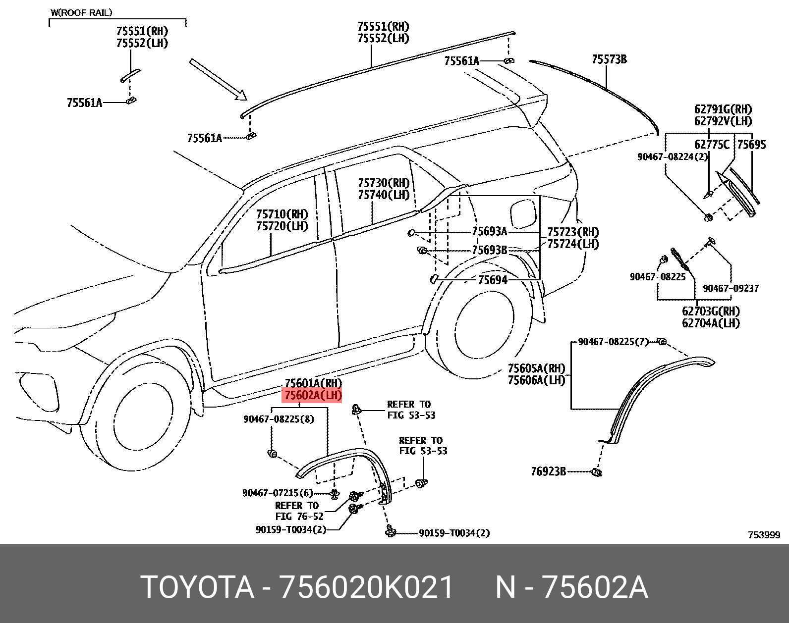 756020K021 TOYOTA 