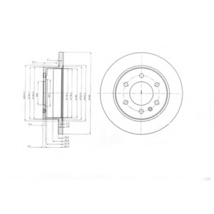 BG4033 DELPHI Тормозной диск 2шт в упаковке