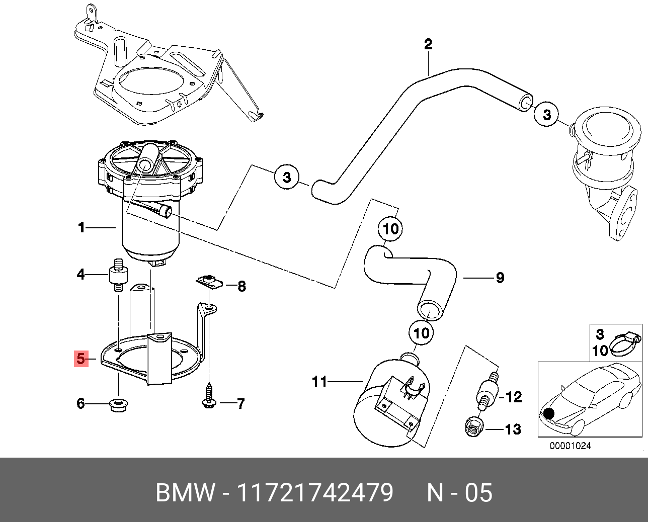 11721742479 BMW Кронштейн