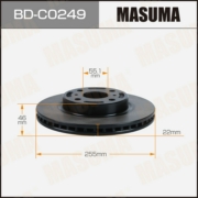 BDC0249 MASUMA Диск тормозной