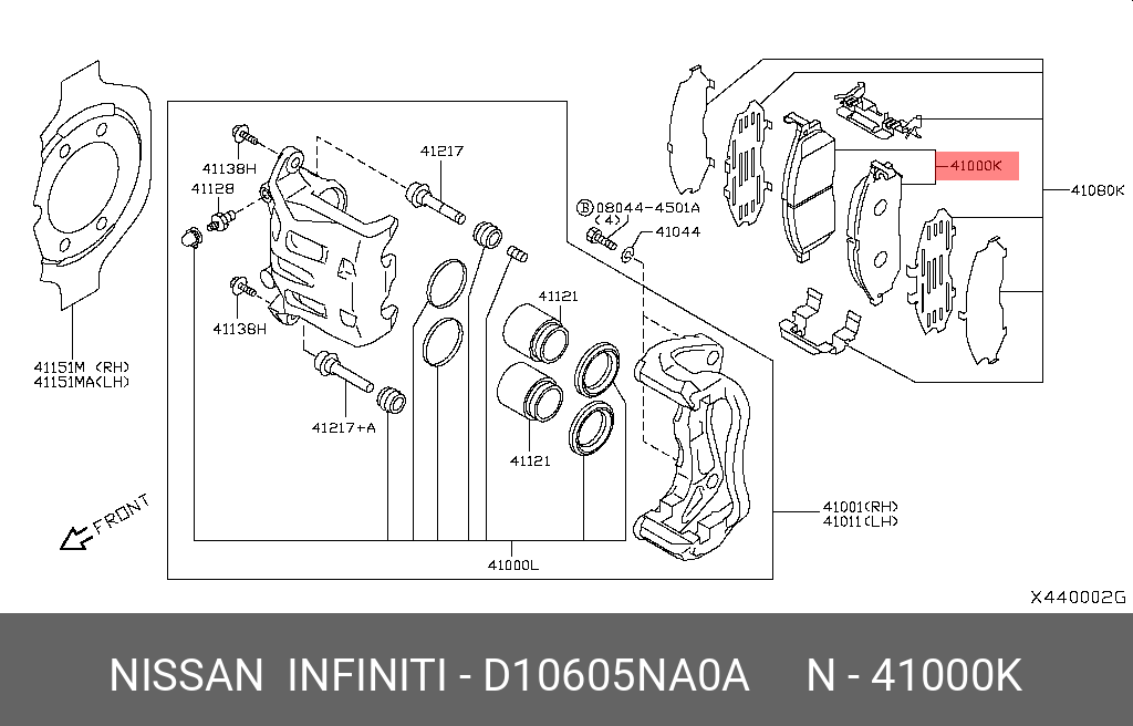 D10605NA0A NISSAN 