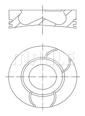 021PI00123000 MAHLE/KNECHT Поршень ДВС