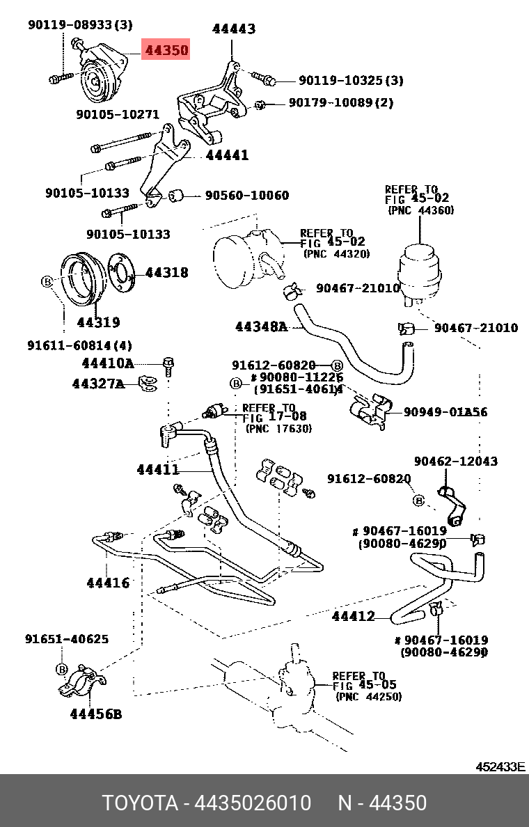 4435026010 TOYOTA ШКИВ