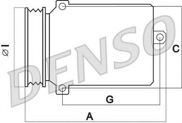 DCP02015 DENSO Компрессор кондиционера