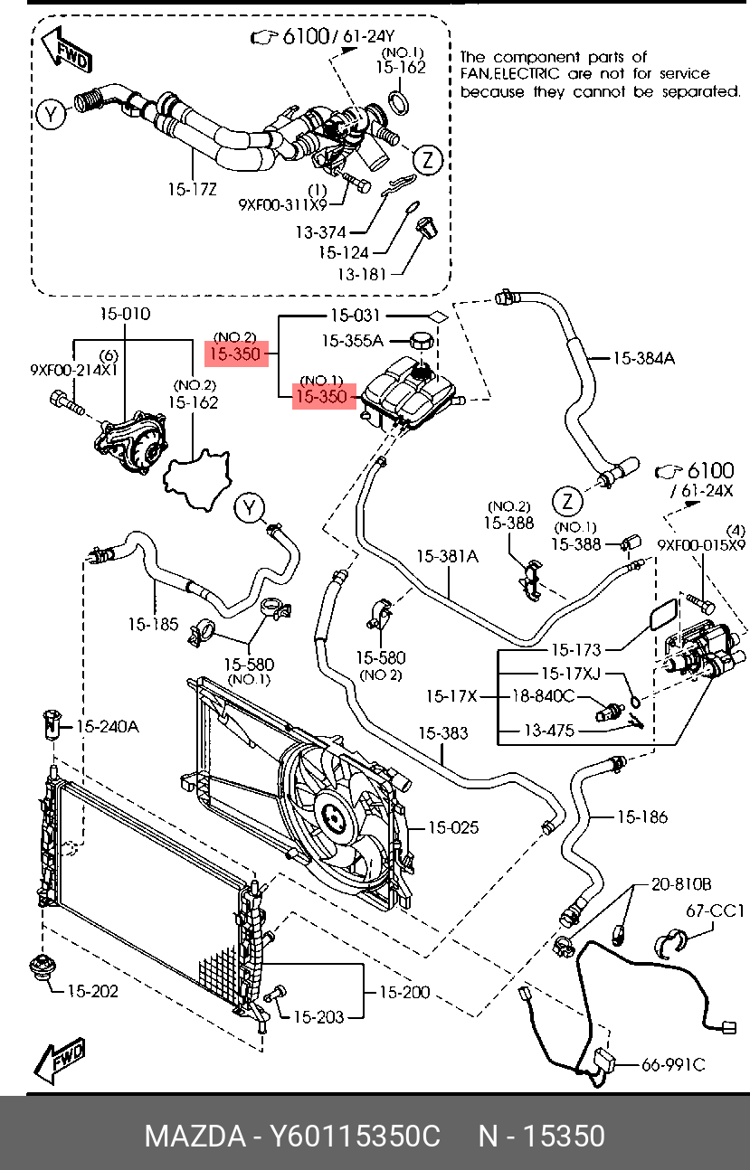 Y60115350C MAZDA 