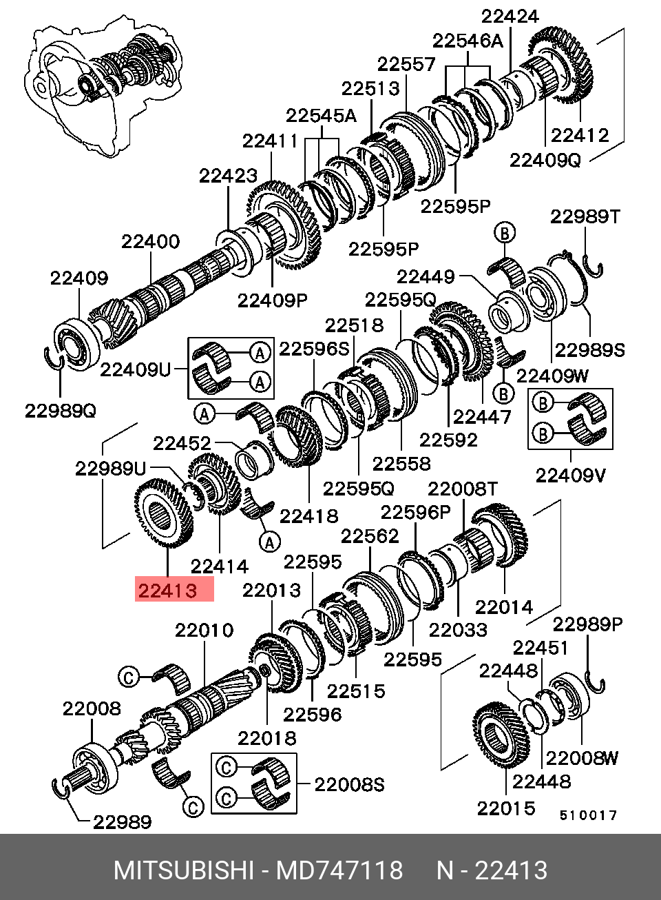 MD747118 MITSUBISHI 