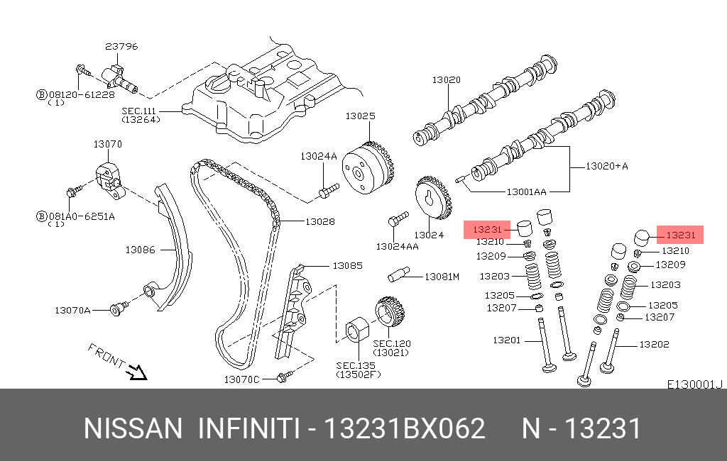 13231BX062 NISSAN -