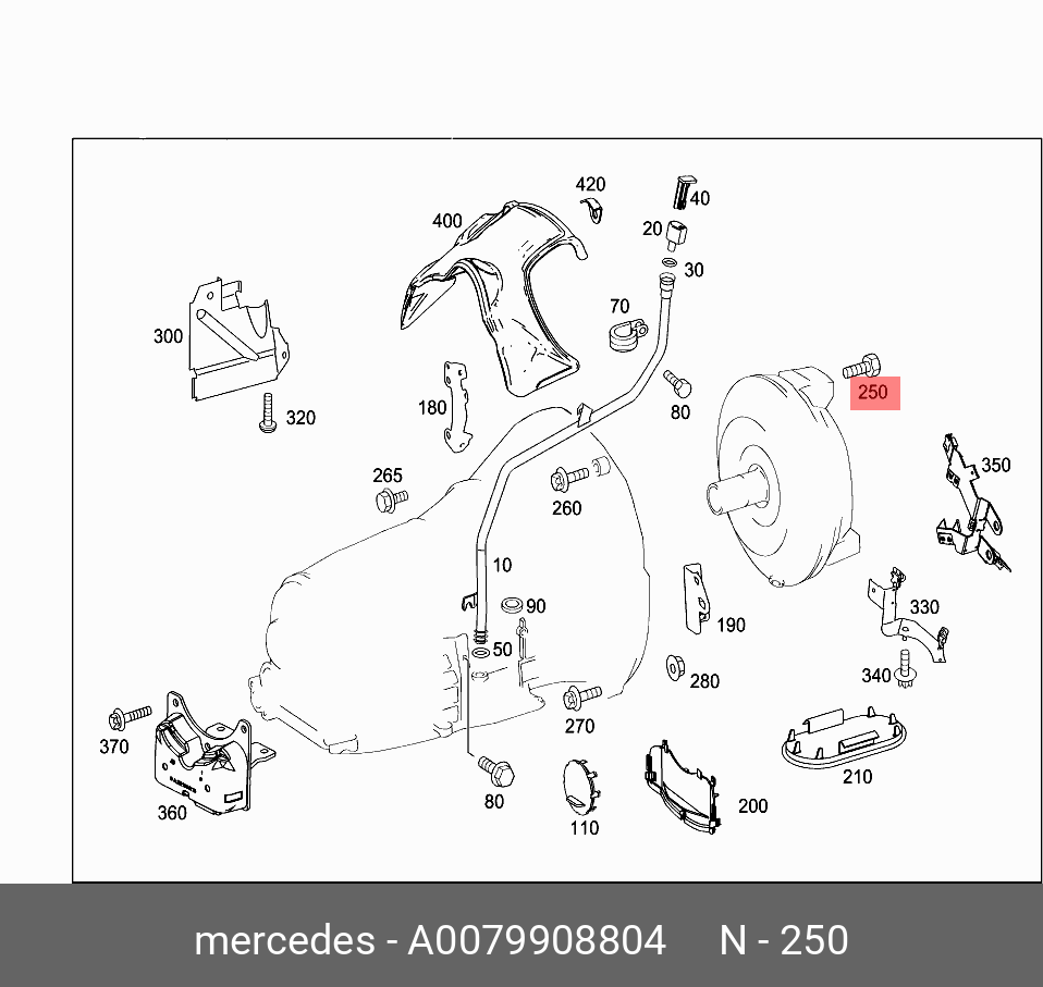 A0079908804 MERCEDES-BENZ БОЛТ М10