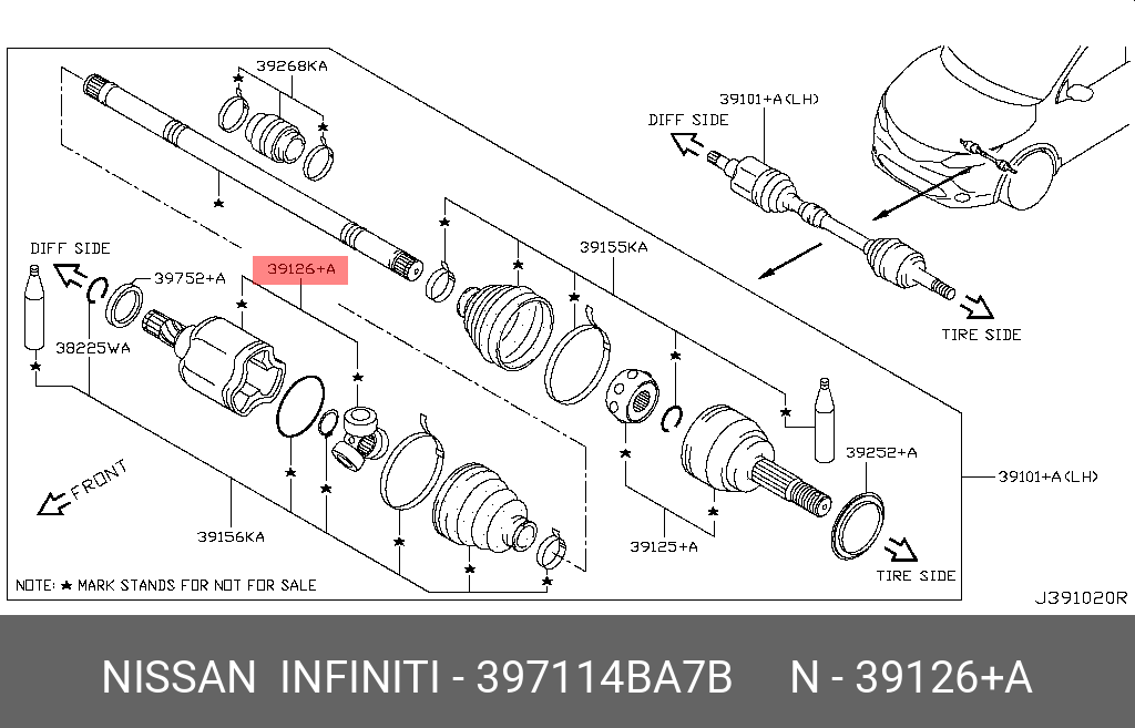 397114BA7B NISSAN 