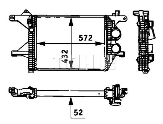 CI94000P MAHLE/KNECHT Интеркулер