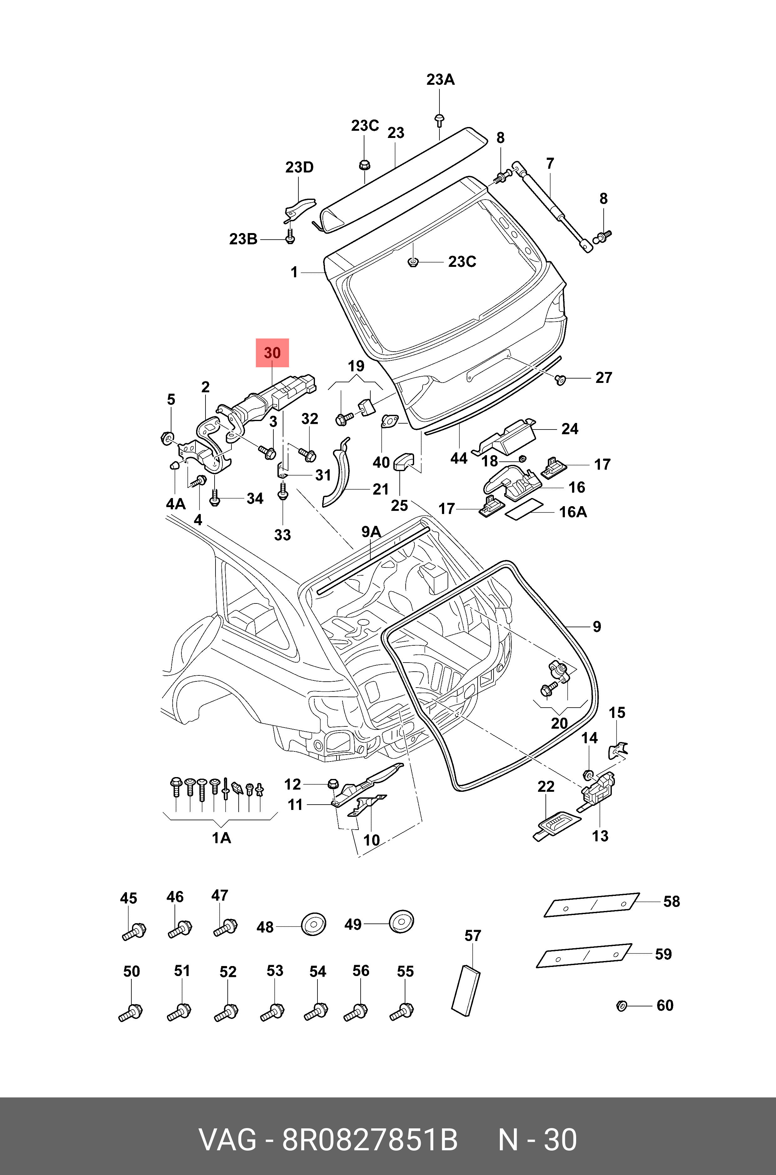8R0827851B VAG Узел привода