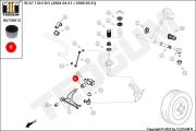 00726013 TEDGUM Сайлентблок рычага подвески