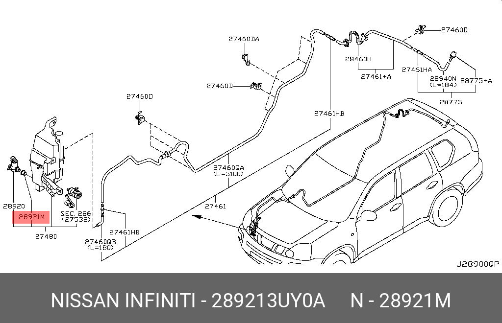 289213UY0A NISSAN ШАЙБА